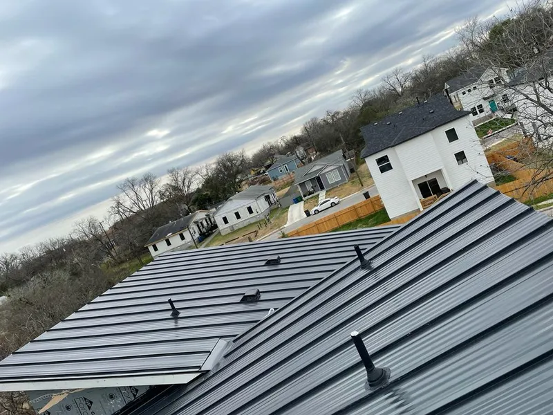 Standing seam metal roof panels with vents for Skylight Repair in Lancaster